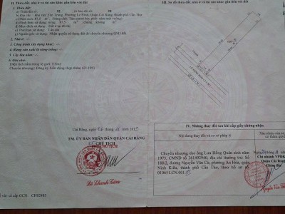 NHÀ TRỆT GÁC NHẸ, MẶT TIỀN TT YÊN TRUNG, LÊ BÌNH, CÁI RĂNG, TP. CẦN THƠ.