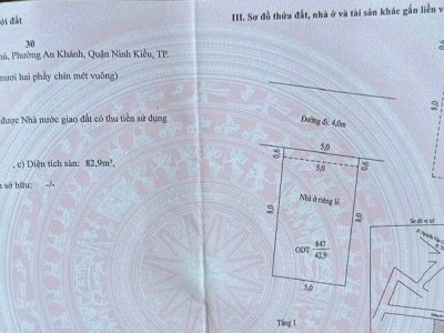 NHÀ 1 TRỆT + 1 LẦU KIÊN CỐ MỚI , AN KHÁNH, NINH KIỀU, TP. CẦN THƠ.